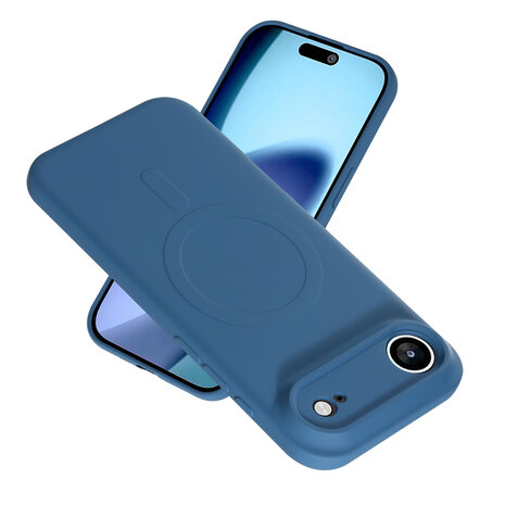 ShieldCase ShieldCase Coque arrière MagSafe en silicone pour iPhone Air (bleu foncé) ShieldCase ShieldCase Coque arrière MagSafe en silicone pour iPhone Air (bleu foncé)