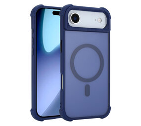 Coverzs Coque antichoc mate avec MagSafe iPhone Air (bleu foncé)