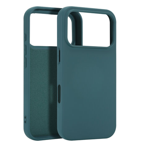 ShieldCase ShieldCase iPhone 17 Pro coque en silicone (vert foncé) ShieldCase ShieldCase iPhone 17 Pro coque en silicone (vert foncé)