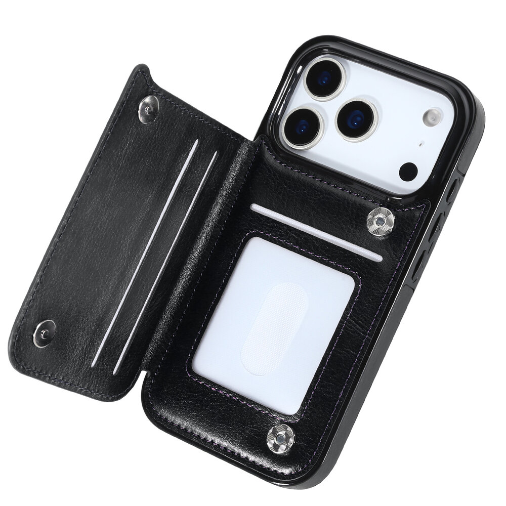 ShieldCase ShieldCase iPhone 17 Pro étui portefeuille (noir) ShieldCase ShieldCase iPhone 17 Pro étui portefeuille (noir)