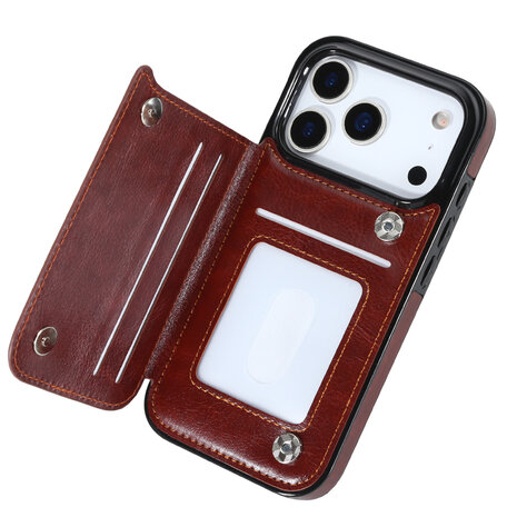 ShieldCase ShieldCase iPhone 17 Pro étui portefeuille (marron) ShieldCase ShieldCase iPhone 17 Pro étui portefeuille (marron)