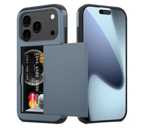 ShieldCase iPhone 17 Pro coque porte-cartes avec curseur (bleu foncé)