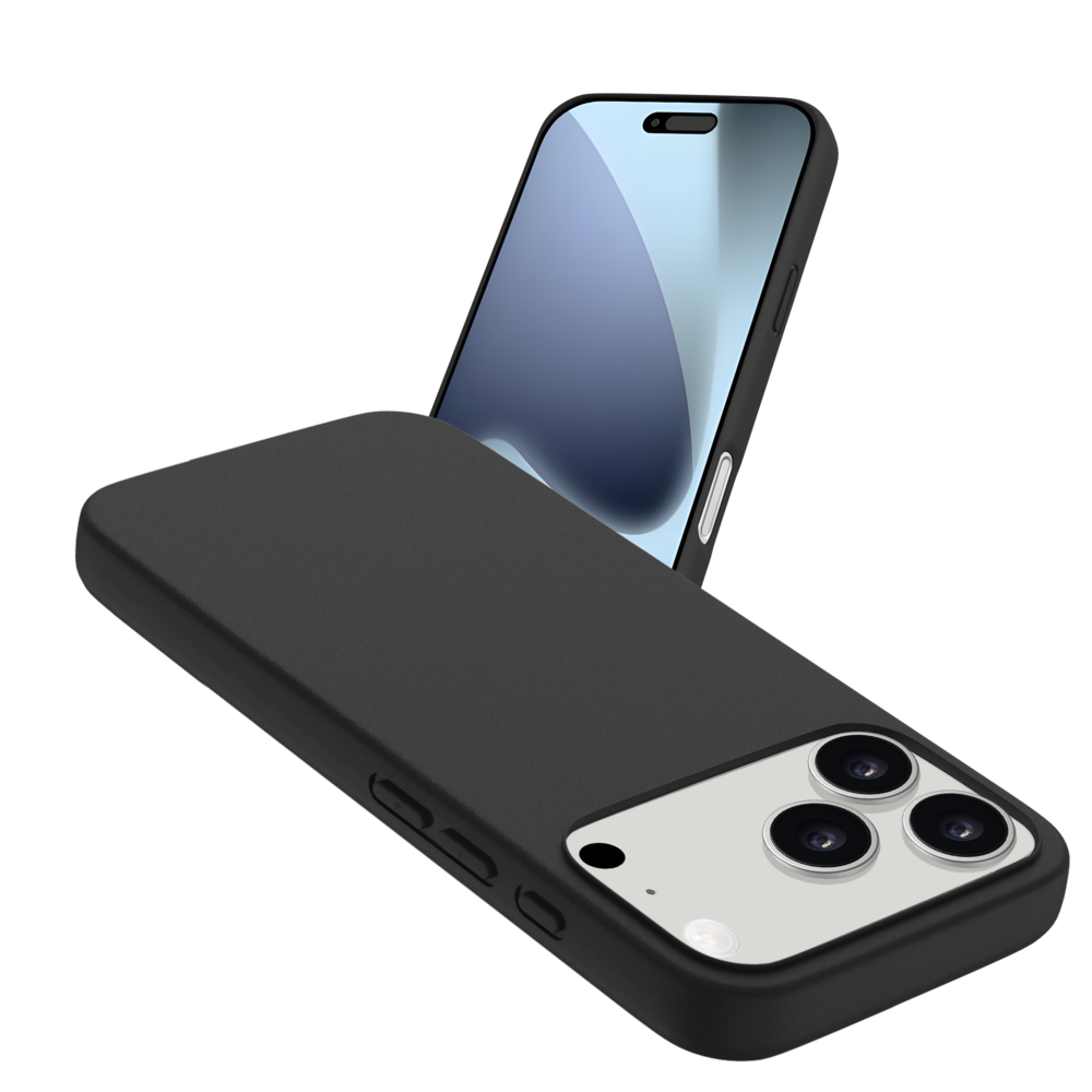 Ceezs Ceezs coque en silicone iPhone 17 Pro (noir)