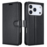 ShieldCase iPhone 17 Pro étui bibliothèque en cuir (noir)