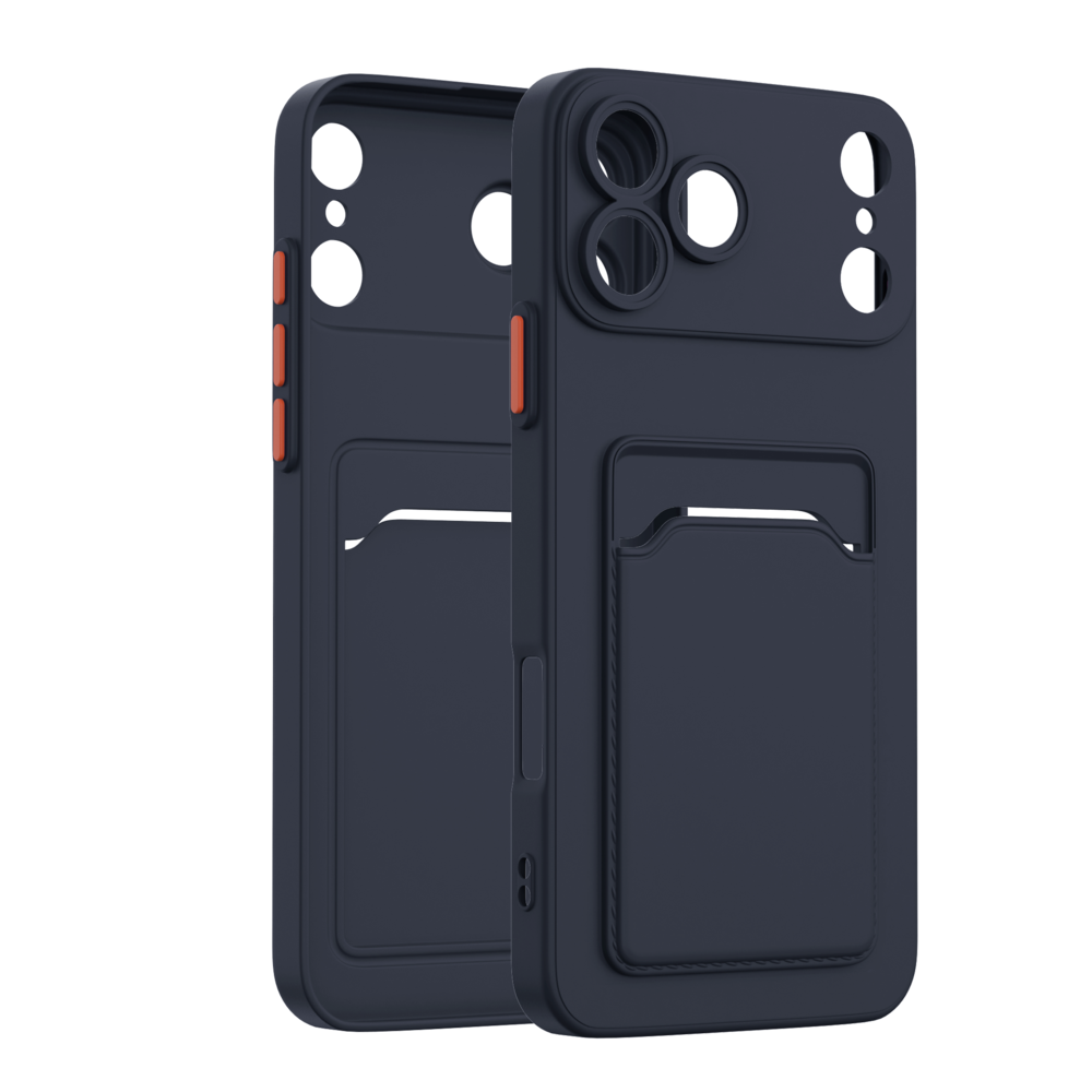 ShieldCase ShieldCase iPhone 17 Pro Back cover avec porte carte (bleu foncé) ShieldCase ShieldCase iPhone 17 Pro Back cover avec porte carte (bleu foncé)