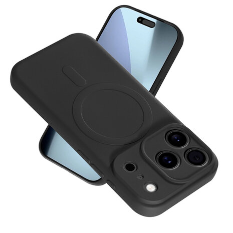 ShieldCase ShieldCase Coque arrière MagSafe en silicone pour iPhone 17 Pro (noir) ShieldCase ShieldCase Coque arrière MagSafe en silicone pour iPhone 17 Pro (noir)