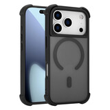 Coverzs Coque antichoc mate avec MagSafe iPhone 17 Pro (noir)