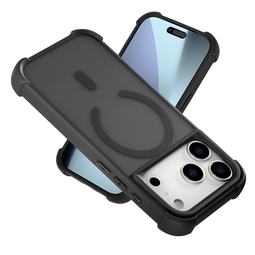 Coverzs Coverzs Coque antichoc mate avec MagSafe iPhone 17 Pro (noir) Coverzs Coverzs Coque antichoc mate avec MagSafe iPhone 17 Pro (noir)