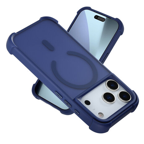 Coverzs Coverzs Coque antichoc mate avec MagSafe iPhone 17 Pro (bleu foncé) Coverzs Coverzs Coque antichoc mate avec MagSafe iPhone 17 Pro (bleu foncé)