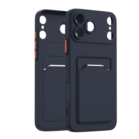 ShieldCase ShieldCase iPhone 17 Pro Max Back cover avec porte carte (bleu foncé) ShieldCase ShieldCase iPhone 17 Pro Max Back cover avec porte carte (bleu foncé)