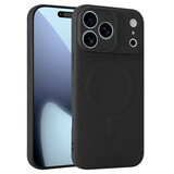 ShieldCase Coque arrière MagSafe en silicone pour iPhone 17 Pro Max (noir)