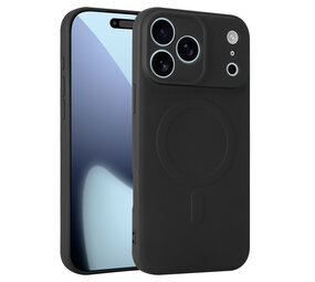 ShieldCase Coque arrière MagSafe en silicone pour iPhone 17 Pro Max (noir)