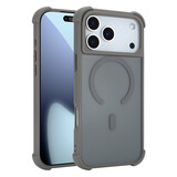 Coverzs Coque antichoc mate avec MagSafe iPhone 17 Pro Max (gris)