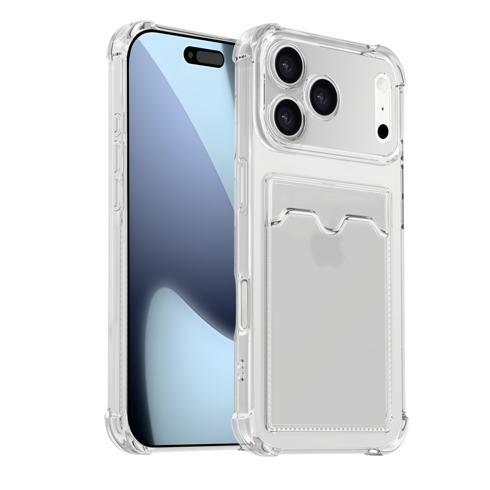 ShieldCase ShieldCase iPhone 17 Pro Max coque en TPU avec porte carte (transparente) ShieldCase ShieldCase iPhone 17 Pro Max coque en TPU avec porte carte (transparente)