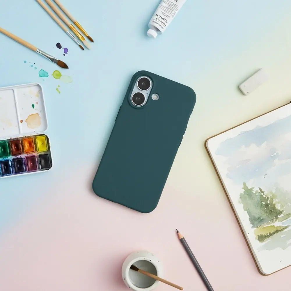 ShieldCase ShieldCase iPhone 17 coque en silicone (vert foncé)