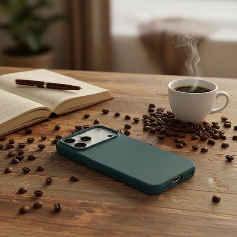 ShieldCase ShieldCase iPhone 17 Pro coque en silicone (vert foncé) ShieldCase ShieldCase iPhone 17 Pro coque en silicone (vert foncé)