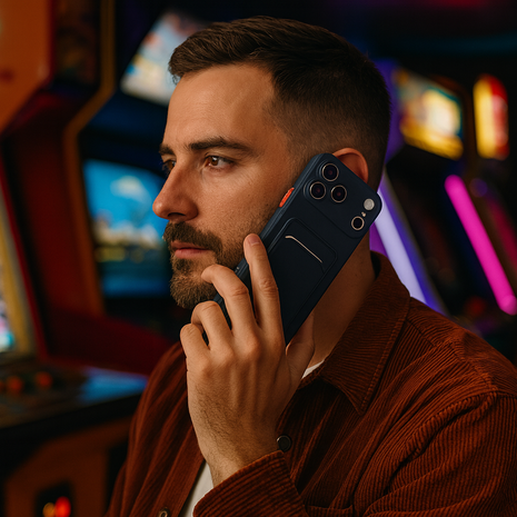 ShieldCase ShieldCase iPhone 17 Pro Back cover avec porte carte (bleu foncé) ShieldCase ShieldCase iPhone 17 Pro Back cover avec porte carte (bleu foncé)