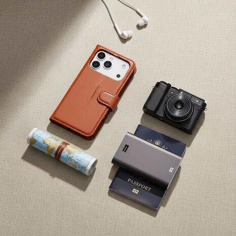 ShieldCase ShieldCase iPhone 17 Pro Max étui bibliothèque en cuir (marron) ShieldCase ShieldCase iPhone 17 Pro Max étui bibliothèque en cuir (marron)