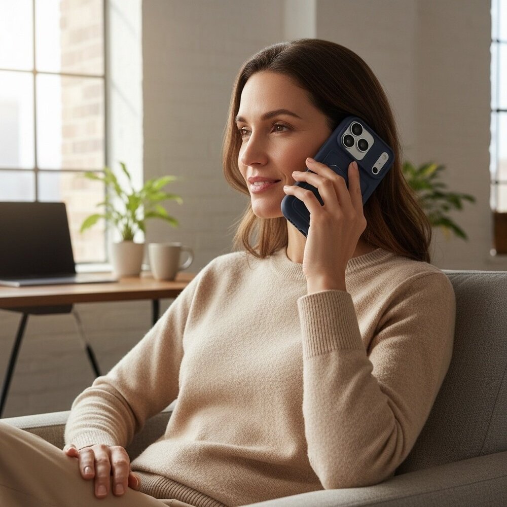 ShieldCase ShieldCase iPhone 17 Pro Max coque en silicone porte carte (bleu foncé) ShieldCase ShieldCase iPhone 17 Pro Max coque en silicone porte carte (bleu foncé)