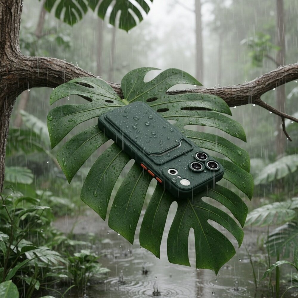 ShieldCase ShieldCase iPhone 17 Pro Max Back cover avec porte carte (vert foncé) ShieldCase ShieldCase iPhone 17 Pro Max Back cover avec porte carte (vert foncé)