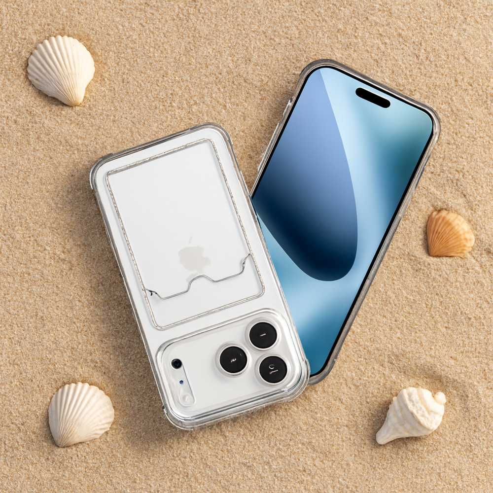 ShieldCase ShieldCase iPhone 17 Pro Max coque en TPU avec porte carte (transparente) ShieldCase ShieldCase iPhone 17 Pro Max coque en TPU avec porte carte (transparente)