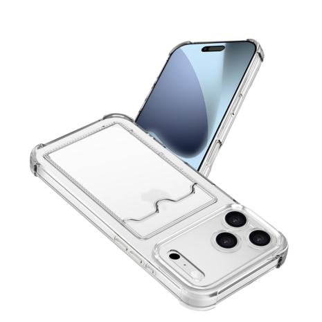 ShieldCase ShieldCase iPhone 17 Pro Max coque en TPU avec porte carte (transparente) ShieldCase ShieldCase iPhone 17 Pro Max coque en TPU avec porte carte (transparente)