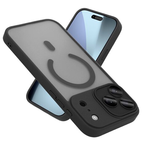 Coverzs Coverzs iPhone 17 Pro Max coque mate MagSafe avec cache de caméra (noir)
