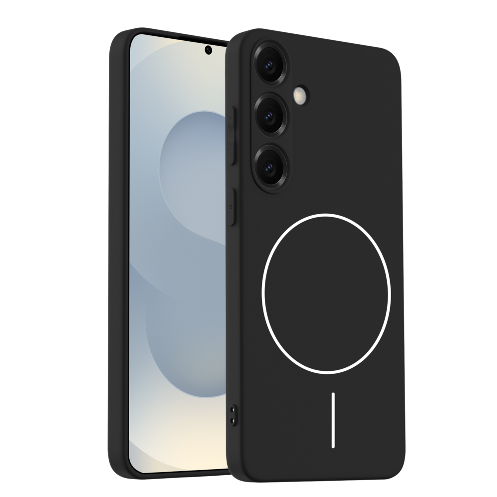 Coverzs Coverzs Coque MagSafe en silicone 'slim' Samsung Galaxy S25 (noir)