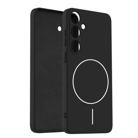 Coverzs Coverzs Coque MagSafe en silicone 'slim' Samsung Galaxy S25 Plus (noir)