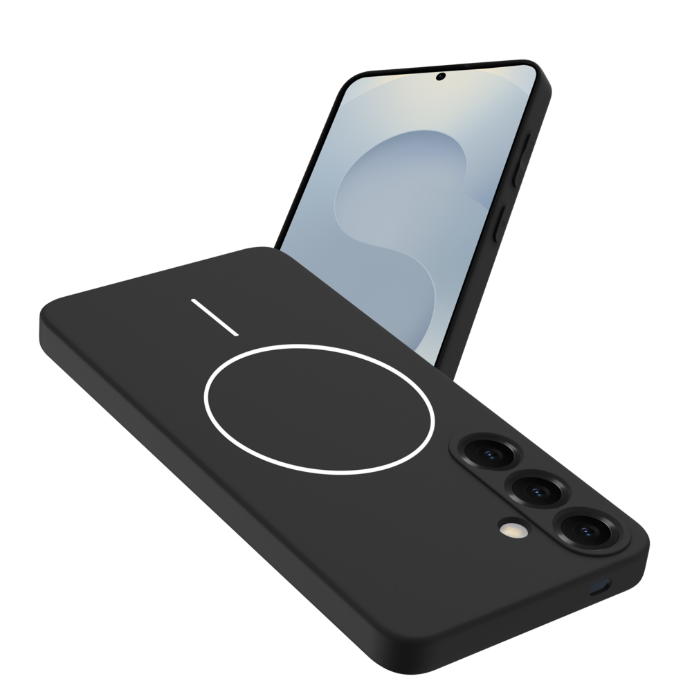 Coverzs Coverzs Coque MagSafe en silicone 'slim' Samsung Galaxy S25 Plus (noir)