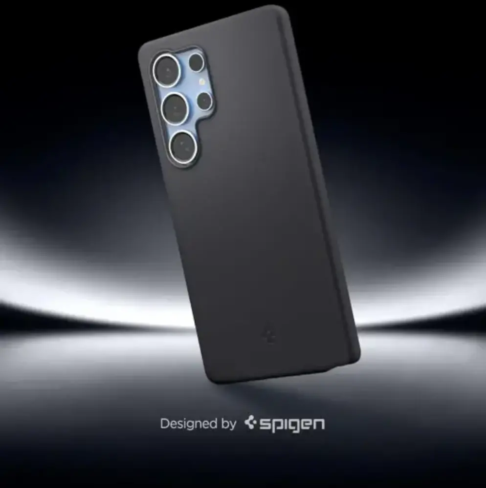 Spigen Spigen Samsung Galaxy S25 Ultra silicone Fit MagFit coque (noir)