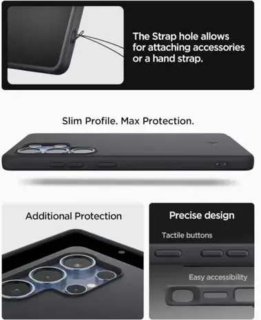 Spigen Spigen Samsung Galaxy S25 Ultra silicone Fit MagFit coque (noir)