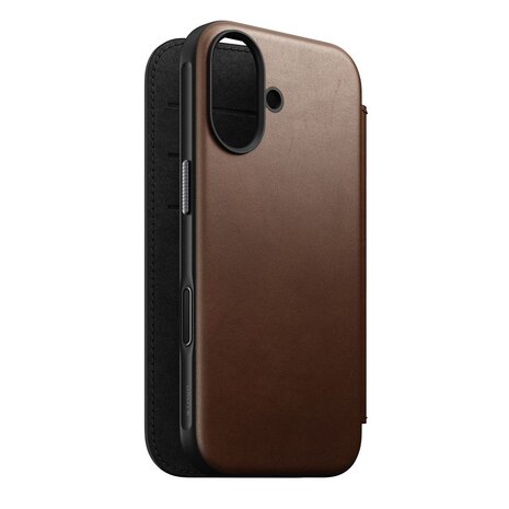 Nomad Nomad iPhone 17 Modern Leather Folio case (marron)