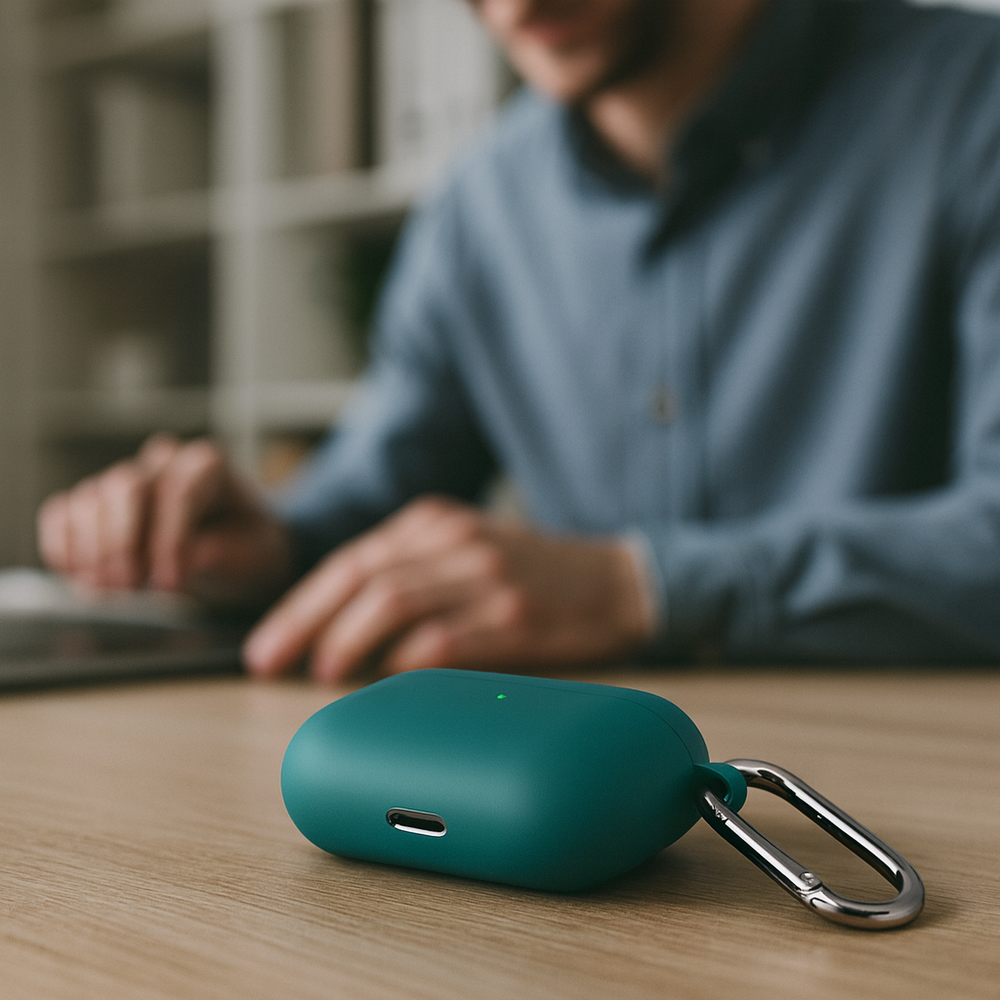 ShieldCase ShieldCase Airpods Pro 3 coque en silicone (vert foncé)