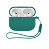 ShieldCase ShieldCase Airpods Pro 3 coque en silicone avec cordon (vert foncé)