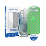 Coverzs iPhone 15 Plus Tempered Glass Privacy protecteur d'écran avec cadre (2-Pack)