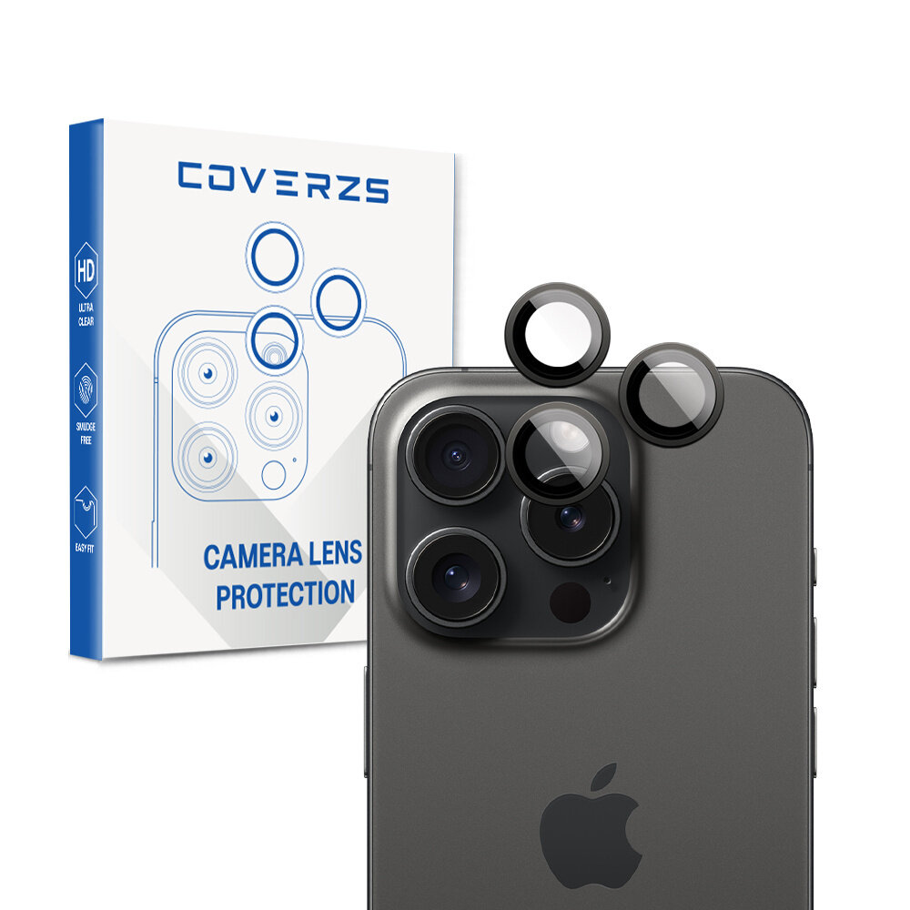 Coverzs Coverzs iPhone 15 Pro & 15 Pro Max Tempered Glass protection de l'objectif de la caméra