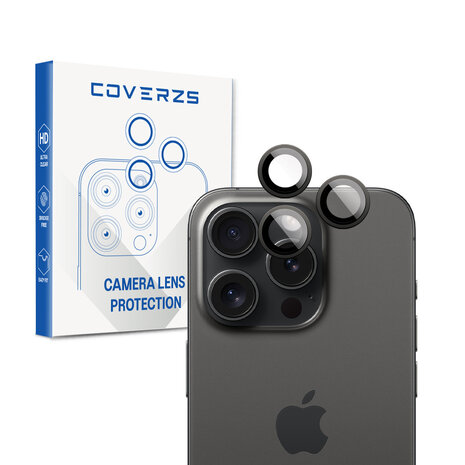 Coverzs Coverzs iPhone 15 Pro & 15 Pro Max Tempered Glass protection de l'objectif de la caméra