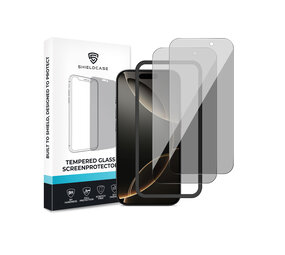 ShieldCase iPhone 16 Pro Tempered Glass Basic Privacy protecteur d'écran (2-Pack)