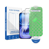 Coverzs iPhone 16 Plus Tempered Glass protecteur d'écran avec cadre (2-Pack)