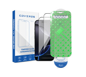 Coverzs iPhone 16 Pro Max Tempered Glass protecteur d'écran avec cadre (2-Pack)