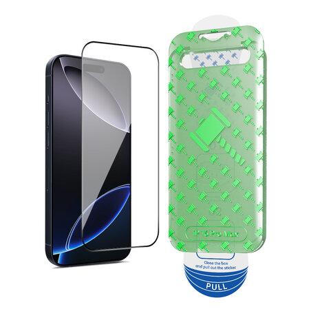 Coverzs Coverzs iPhone 16 Pro Max Tempered Glass protecteur d'écran avec cadre (2-Pack)