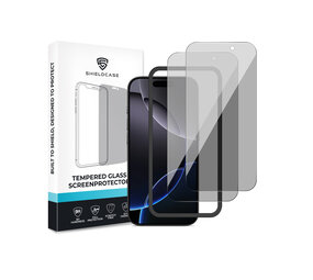 ShieldCase iPhone 16 Pro Max Tempered Glass Basic Privacy protecteur d'écran (2-Pack)