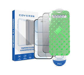 Coverzs iPhone Air Tempered Glass Privacy protecteur d'écran avec cadre (2-Pack)