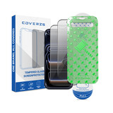 Coverzs iPhone 17 Pro Max Tempered Glass Privacy protecteur d'écran avec cadre (2-Pack)