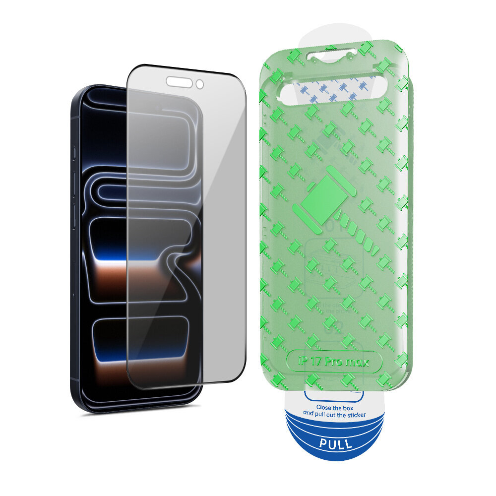 Coverzs Coverzs iPhone 17 Pro Max Tempered Glass Privacy protecteur d'écran avec cadre (2-Pack)