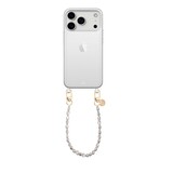 xoxo Wildhearts iPhone 17 Pro Max - Pearlfection Coque en transparente avec cordon - court cordon