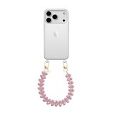 xoxo Wildhearts iPhone 17 Pro Max - Funky Hearts (Pink Metal) Coque en transparente avec cordon