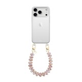 xoxo Wildhearts iPhone 17 Pro Max - Funky Hearts (Champagne Pearl) Coque en transparente avec cordon
