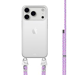 xoxo Wildhearts iPhone 17 Pro - Purple Fever Coque en transparente avec cordon